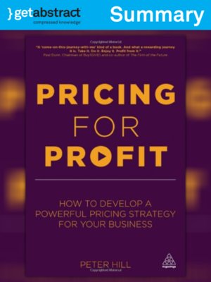 cover image of Pricing for Profit (Summary)